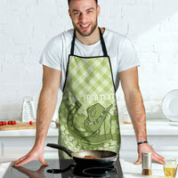 Omaomao Hawaii Cowboy Palaka Motifs Personalised Apron Paniolo Festival Puakenikeni Lei LT14 - Polynesian Pride