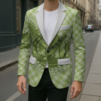 Omaomao Hawaii Cowboy Palaka Motifs Personalised Blazer Paniolo Festival Puakenikeni Lei LT14 - Polynesian Pride