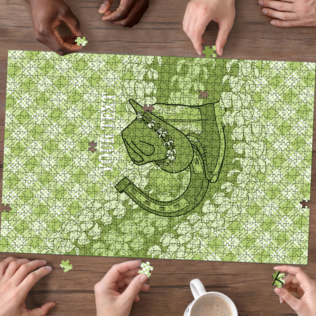 Omaomao Hawaii Cowboy Palaka Motifs Personalised Puzzle Paniolo Festival Puakenikeni Lei LT14 - Polynesian Pride