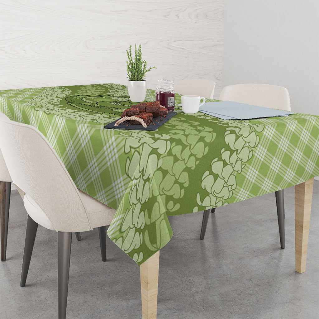 Omaomao Hawaii Cowboy Palaka Motifs Personalised Tablecloth Paniolo Festival Puakenikeni Lei LT14 - Polynesian Pride