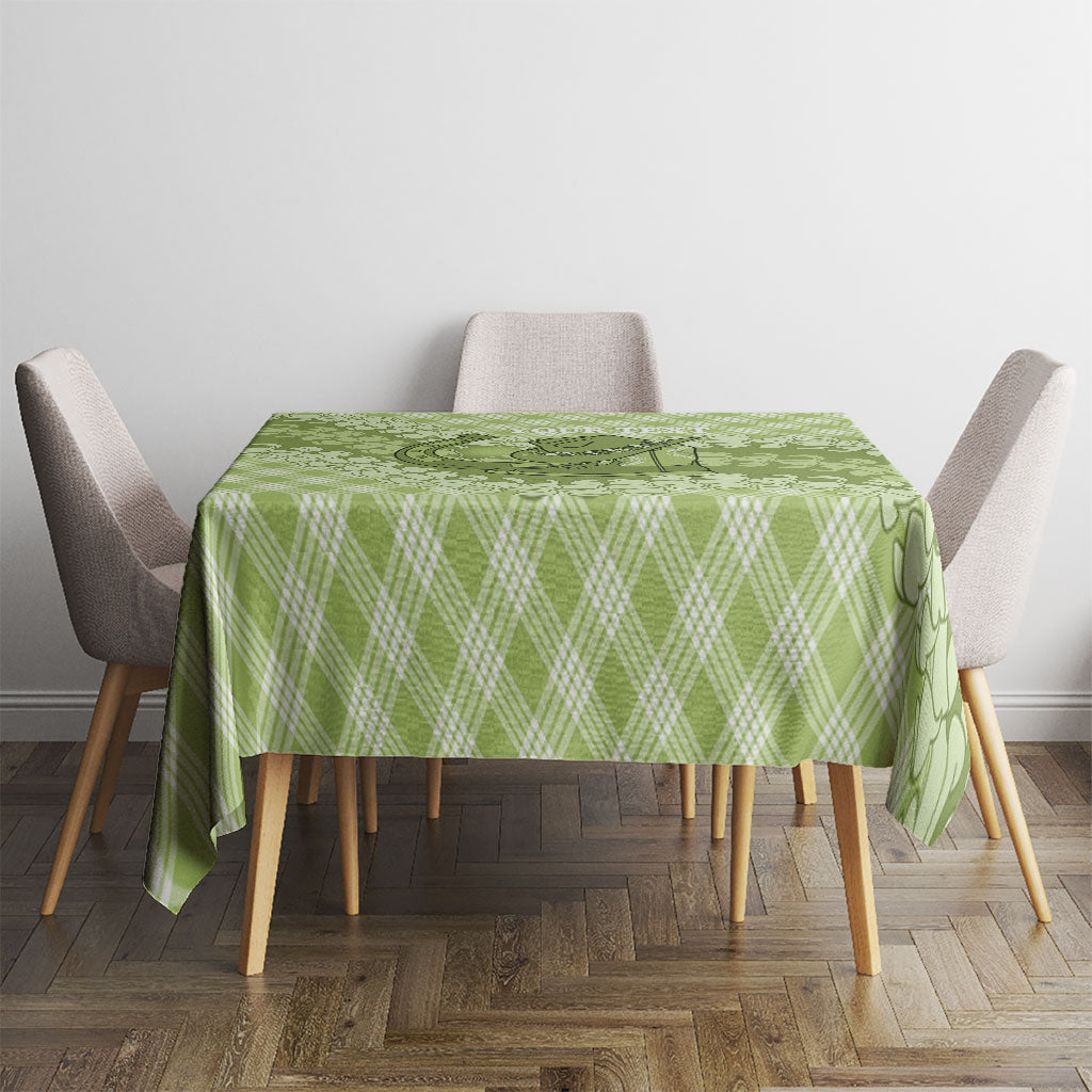 Omaomao Hawaii Cowboy Palaka Motifs Personalised Tablecloth Paniolo Festival Puakenikeni Lei LT14 - Polynesian Pride