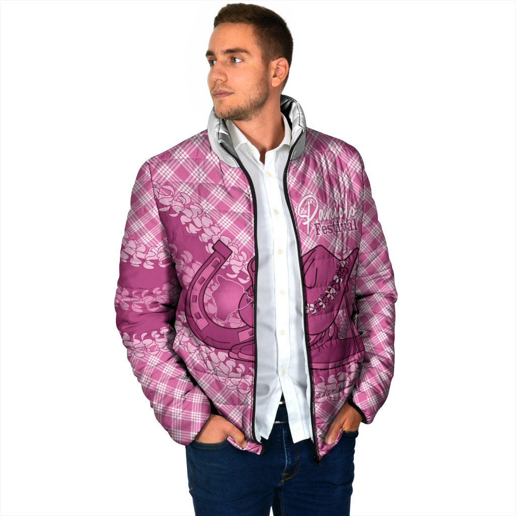 Alaka Hawaii Cowboy Palaka Motifs Personalised Padded Jacket Paniolo Festival Puakenikeni Lei LT14 - Polynesian Pride