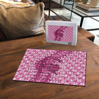 Alaka Hawaii Cowboy Palaka Motifs Personalised Puzzle Paniolo Festival Puakenikeni Lei LT14 - Polynesian Pride