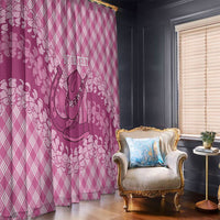 Alaka Hawaii Cowboy Palaka Motifs Personalised Window Curtain Paniolo Festival Puakenikeni Lei LT14 - Polynesian Pride