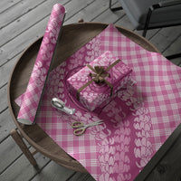 Alaka Hawaii Cowboy Palaka Motifs Personalised Wrapping Paper Paniolo Festival Puakenikeni Lei LT14 - Polynesian Pride