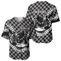 Eleele Hawaii Cowboy Palaka Motifs Personalised Baseball Jersey Paniolo Festival Puakenikeni Lei LT14 - Polynesian Pride