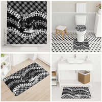 Eleele Hawaii Cowboy Palaka Motifs Personalised Bathroom Set Paniolo Festival Puakenikeni Lei LT14 - Polynesian Pride