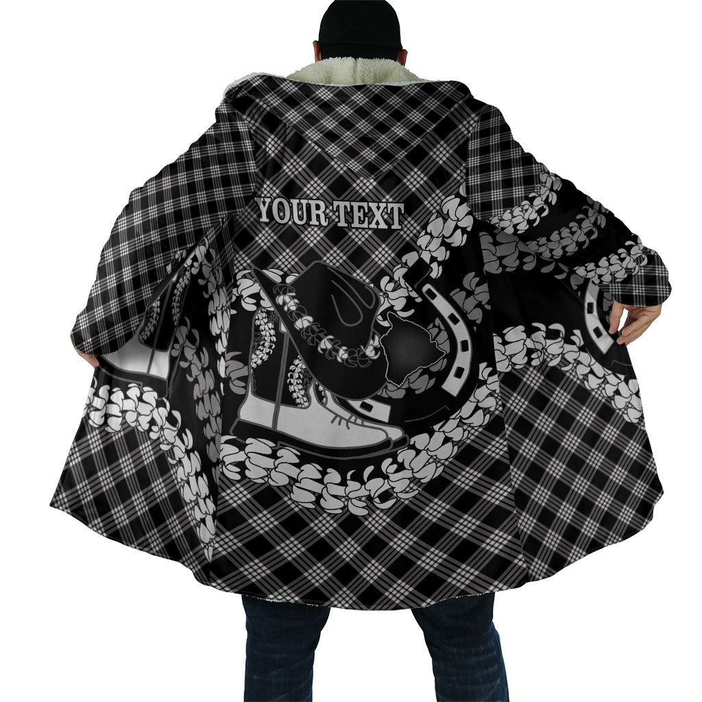 Eleele Hawaii Cowboy Palaka Motifs Personalised Cloak Paniolo Festival Puakenikeni Lei LT14 - Polynesian Pride