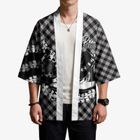 Eleele Hawaii Cowboy Palaka Motifs Personalised Kimono Paniolo Festival Puakenikeni Lei LT14 - Polynesian Pride