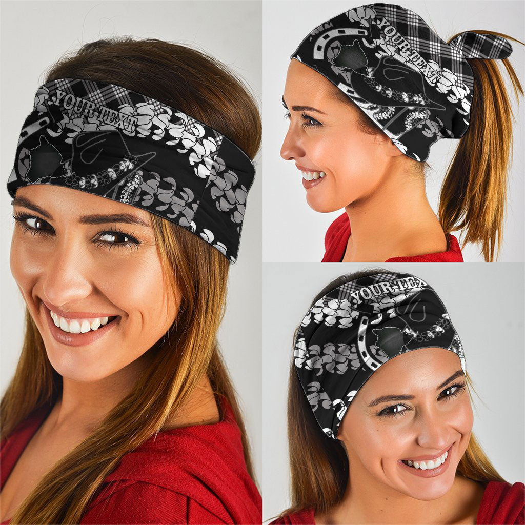 Eleele Hawaii Cowboy Palaka Motifs Personalised Neck Gaiter Paniolo Festival Puakenikeni Lei LT14 - Polynesian Pride