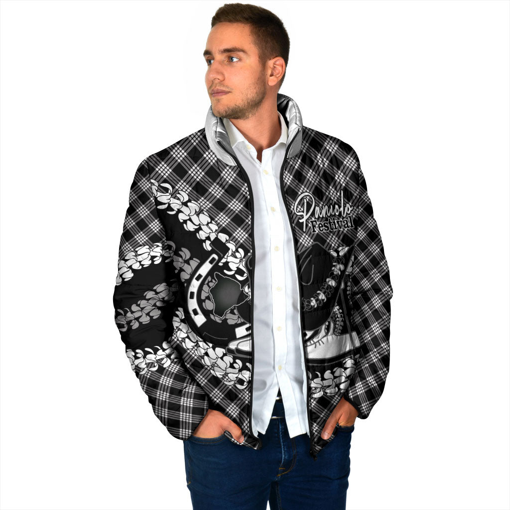 Eleele Hawaii Cowboy Palaka Motifs Personalised Padded Jacket Paniolo Festival Puakenikeni Lei LT14 - Polynesian Pride