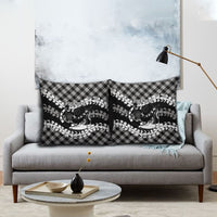 Eleele Hawaii Cowboy Palaka Motifs Personalised Pillow Cover Paniolo Festival Puakenikeni Lei LT14 - Polynesian Pride