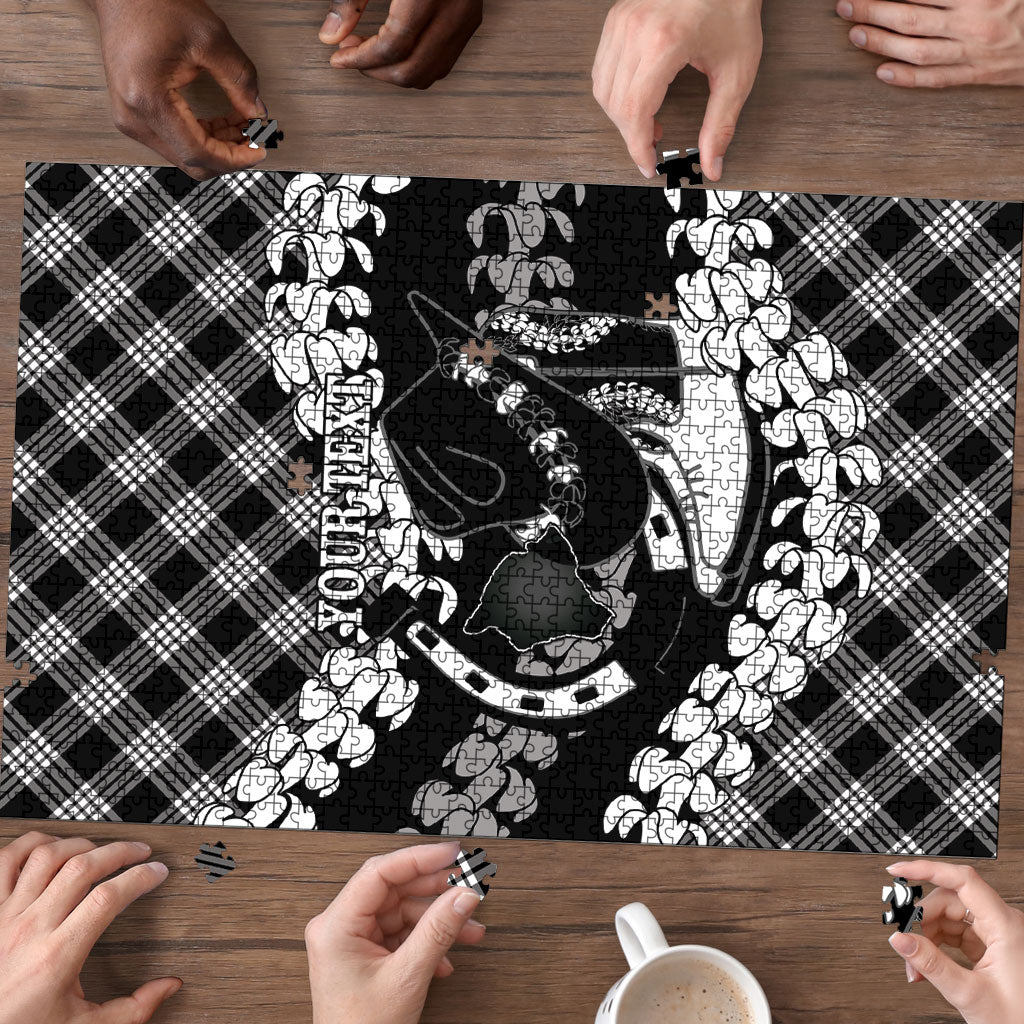 Eleele Hawaii Cowboy Palaka Motifs Personalised Puzzle Paniolo Festival Puakenikeni Lei LT14 - Polynesian Pride