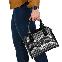 Eleele Hawaii Cowboy Palaka Motifs Personalised Shoulder Handbag Paniolo Festival Puakenikeni Lei LT14 - Polynesian Pride