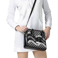 Eleele Hawaii Cowboy Palaka Motifs Personalised Shoulder Handbag Paniolo Festival Puakenikeni Lei LT14 - Polynesian Pride