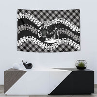 Eleele Hawaii Cowboy Palaka Motifs Personalised Tapestry Paniolo Festival Puakenikeni Lei LT14 - Polynesian Pride