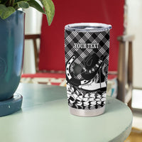 Eleele Hawaii Cowboy Palaka Motifs Personalised Tumbler Cup Paniolo Festival Puakenikeni Lei LT14 - Polynesian Pride