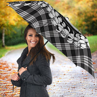 Eleele Hawaii Cowboy Palaka Motifs Personalised Umbrella Paniolo Festival Puakenikeni Lei LT14 - Polynesian Pride