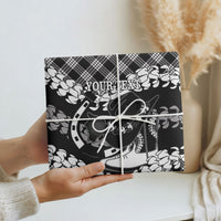 Eleele Hawaii Cowboy Palaka Motifs Personalised Wrapping Paper Paniolo Festival Puakenikeni Lei LT14 - Polynesian Pride