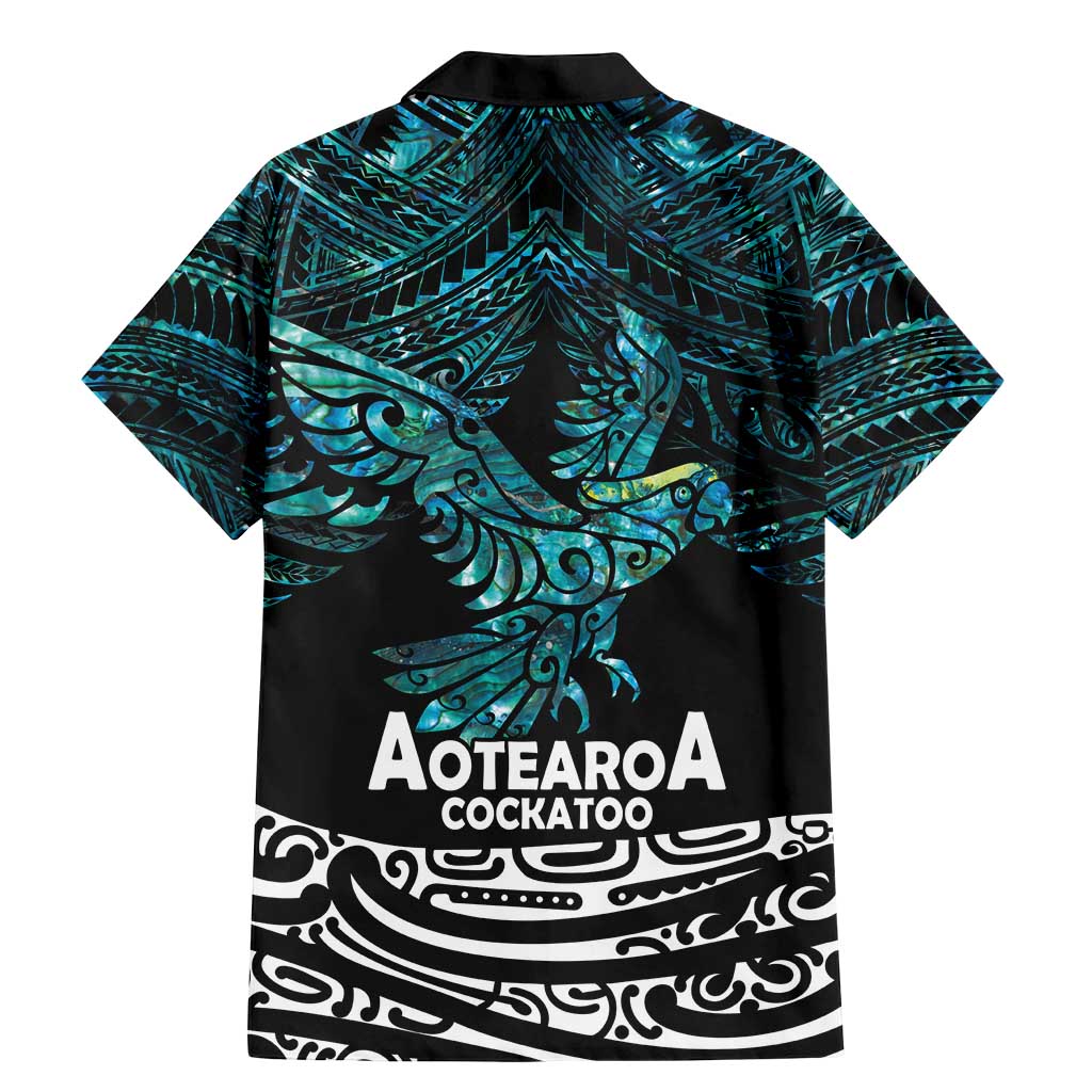 New Zealand Sulphur-crested Cockatoo Family Matching Mermaid Dress and Hawaiian Shirt Aotearoa Maori Mix Paua Shell LT14 - Polynesian Pride