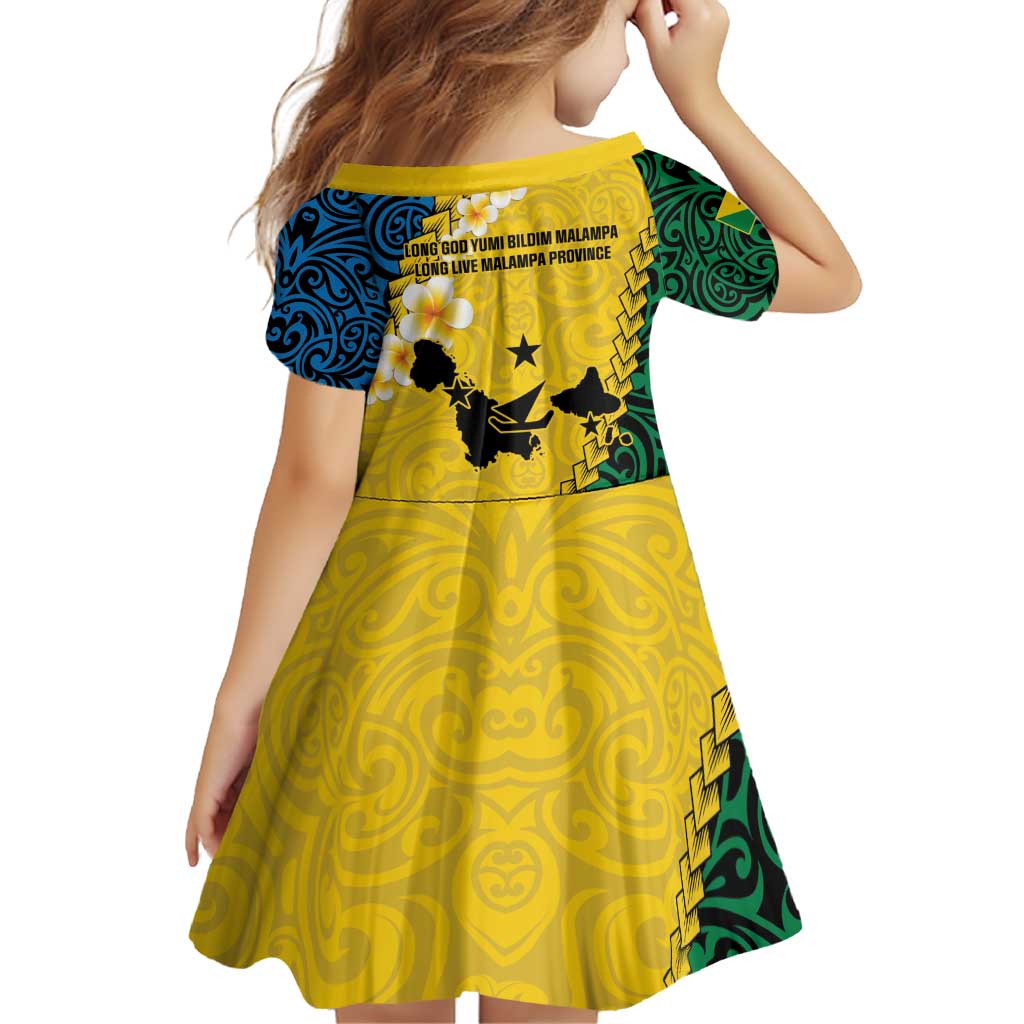 Malampa Province Family Matching Off Shoulder Short Dress and Hawaiian Shirt Vanuatu Map - Plumeria Flag Color LT14 - Polynesian Pride