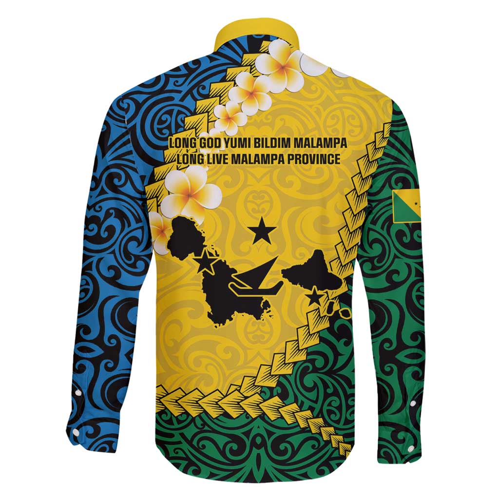 Malampa Province Family Matching Puletasi and Hawaiian Shirt Vanuatu Map - Plumeria Flag Color LT14 - Polynesian Pride