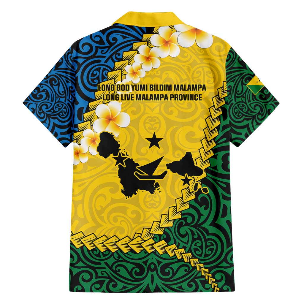 Malampa Province Family Matching Tank Maxi Dress and Hawaiian Shirt Vanuatu Map - Plumeria Flag Color LT14 - Polynesian Pride