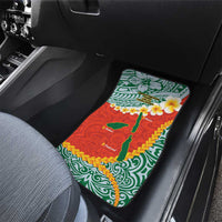 Penama Province Car Mats Vanuatu Map - Plumeria Flag Color