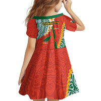 Penama Province Family Matching Long Sleeve Bodycon Dress and Hawaiian Shirt Vanuatu Map - Plumeria Flag Color LT14 - Polynesian Pride