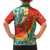 Penama Province Family Matching Summer Maxi Dress and Hawaiian Shirt Vanuatu Map - Plumeria Flag Color