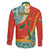 Penama Province Family Matching Summer Maxi Dress and Hawaiian Shirt Vanuatu Map - Plumeria Flag Color