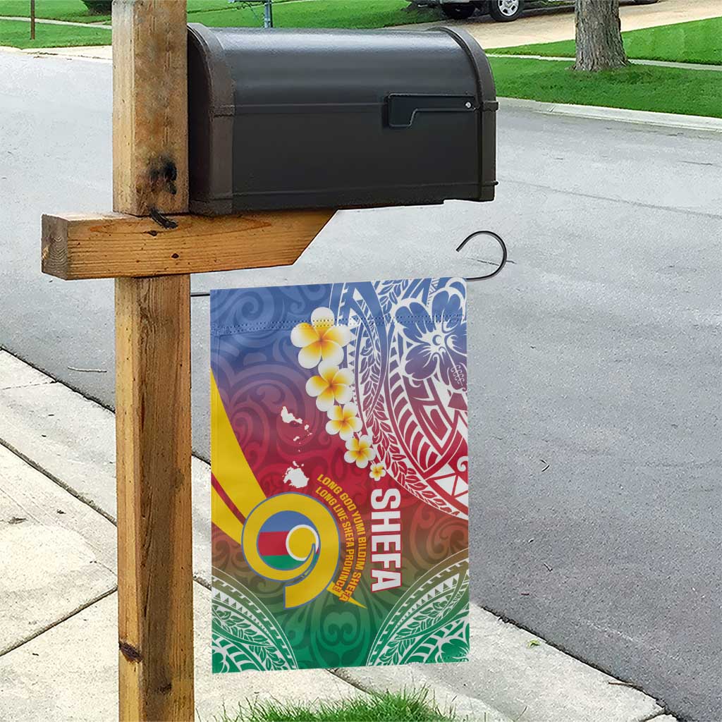 Shefa Province Garden Flag Vanuatu Pattern Map - Plumeria Flag Color