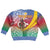 Shefa Province Kid Ugly Christmas Sweater Vanuatu Pattern Map - Plumeria Flag Color