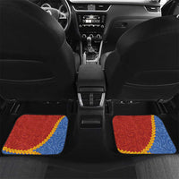 Tafea Province Car Mats Vanuatu Pattern Map - Plumeria Flag Color