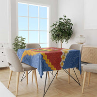 Tafea Province Tablecloth Vanuatu Pattern Map - Plumeria Flag Color