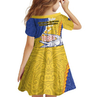 Torba Province Family Matching Mermaid Dress and Hawaiian Shirt Vanuatu Pattern Crocodile - Plumeria Flag Color LT14 - Polynesian Pride