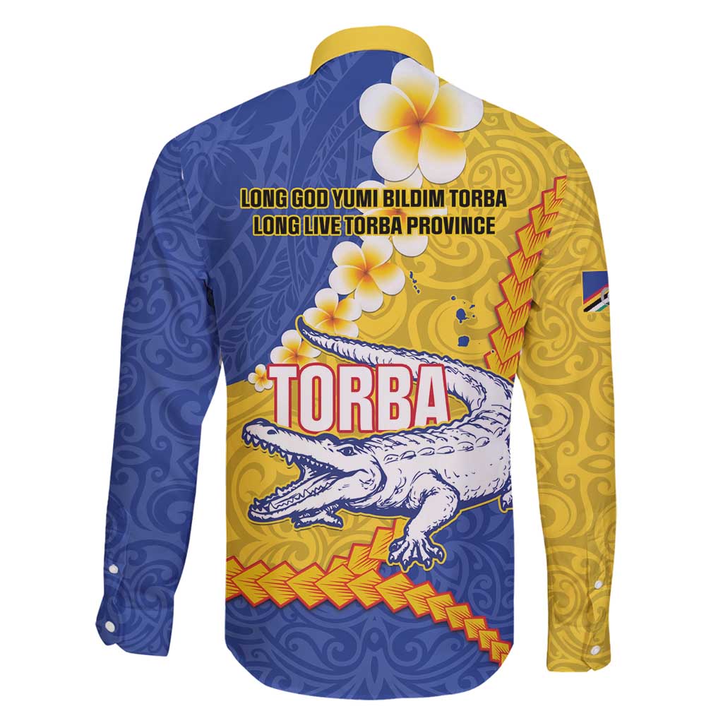 Torba Province Family Matching Tank Maxi Dress and Hawaiian Shirt Vanuatu Pattern Crocodile - Plumeria Flag Color LT14 - Polynesian Pride