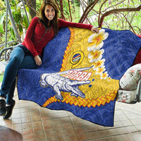 Torba Province Quilt Vanuatu Pattern Crocodile - Plumeria Flag Color