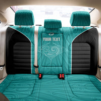 Custom New Zealand Stingray Oztag Back Car Seat Cover Tag Rugby Maori Pattern Teal Version LT14 - Polynesian Pride