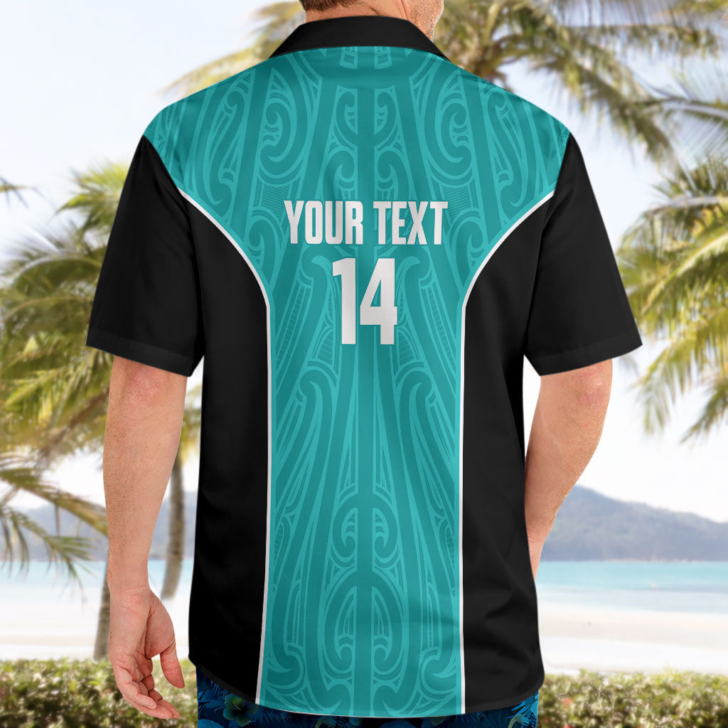 Custom New Zealand Stingray Oztag Hawaiian Shirt Tag Rugby Maori Pattern Teal Version LT14 - Polynesian Pride