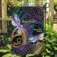 Personalized Polynesian Memorial Garden Flag Dragonflies Appear When Angels Are Near