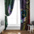 Personalized Polynesian Memorial Window Curtain Dragonflies Appear When Angels Are Near