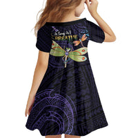 As Long As I Breathe You'll Be Remembered Family Matching Short Sleeve Bodycon Dress and Hawaiian Shirt Dragonflies Memorial - Polynesian Pattern LT14 - Polynesian Pride