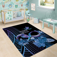 Polynesian Memorial Area Rug Hummingbirds Appear When Angels Are Near LT14