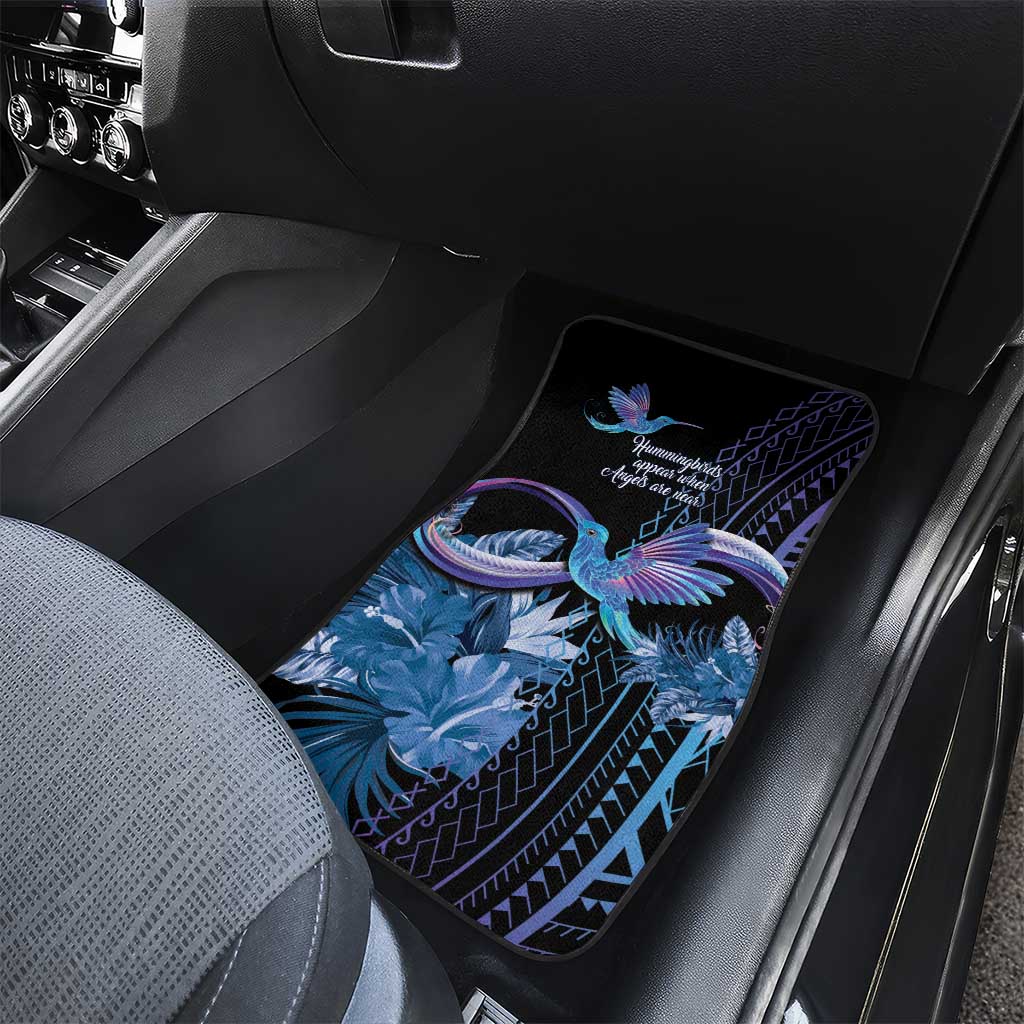 Polynesian Memorial Car Mats Hummingbirds Appear When Angels Are Near LT14