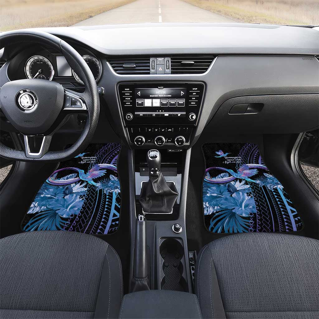 Polynesian Memorial Car Mats Hummingbirds Appear When Angels Are Near LT14