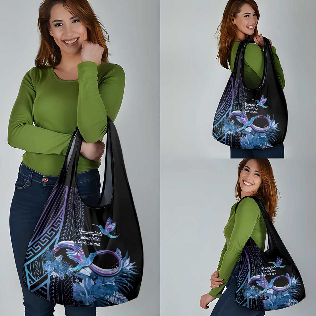 Polynesian Memorial Grocery Bag Hummingbirds Appear When Angels Are Near