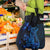 Blue Polynesia Shark Tattoo Grocery Bag With Polynesian Plumeria