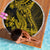 Gold Polynesia Shark Tattoo Beach Blanket With Polynesian Plumeria LT14 - Polynesian Pride
