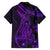 Purple Polynesia Shark Tattoo Family Matching Short Sleeve Bodycon Dress and Hawaiian Shirt With Polynesian Plumeria LT14 - Polynesian Pride